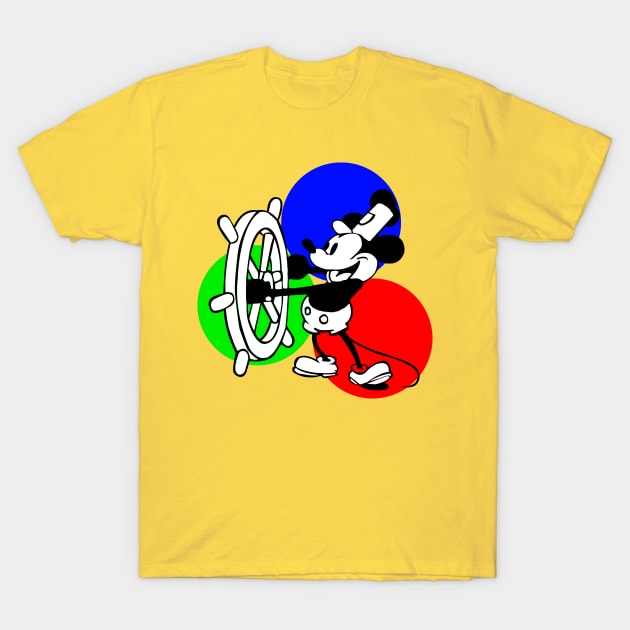 Tri Color Willie T-Shirt by Karambola